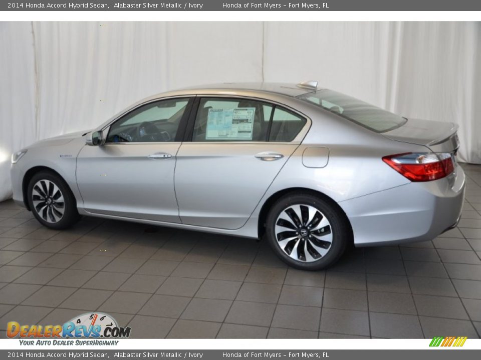 2014 Honda Accord Hybrid Sedan Alabaster Silver Metallic / Ivory Photo #7
