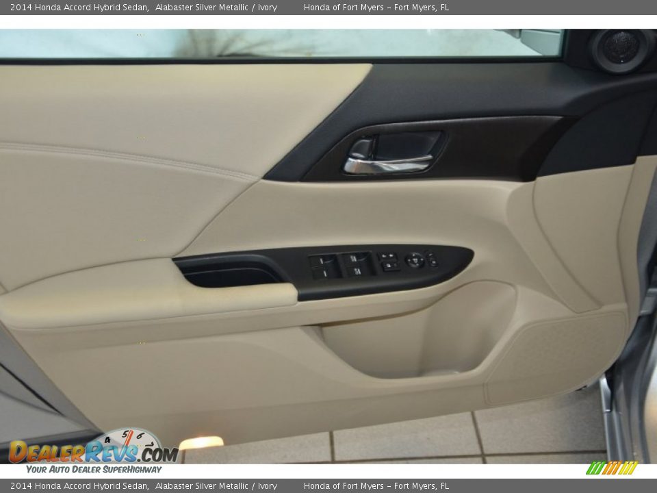 2014 Honda Accord Hybrid Sedan Alabaster Silver Metallic / Ivory Photo #11
