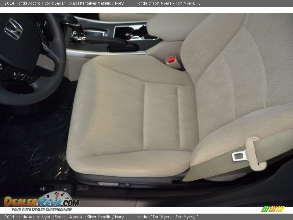 2014 Honda Accord Hybrid Sedan Alabaster Silver Metallic / Ivory Photo #13