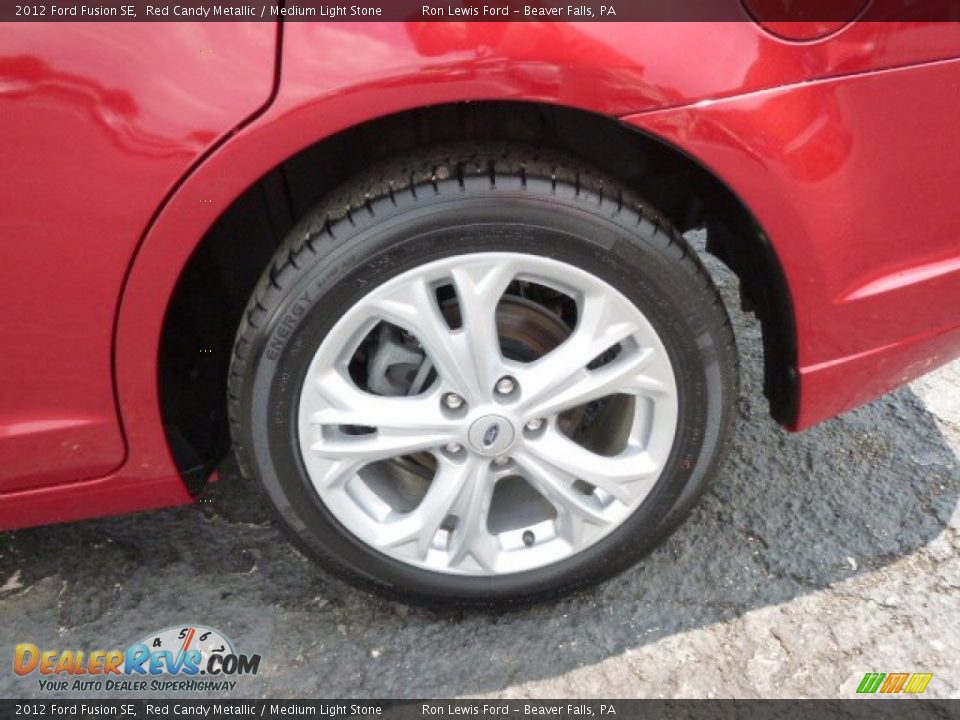 2012 Ford Fusion SE Red Candy Metallic / Medium Light Stone Photo #9