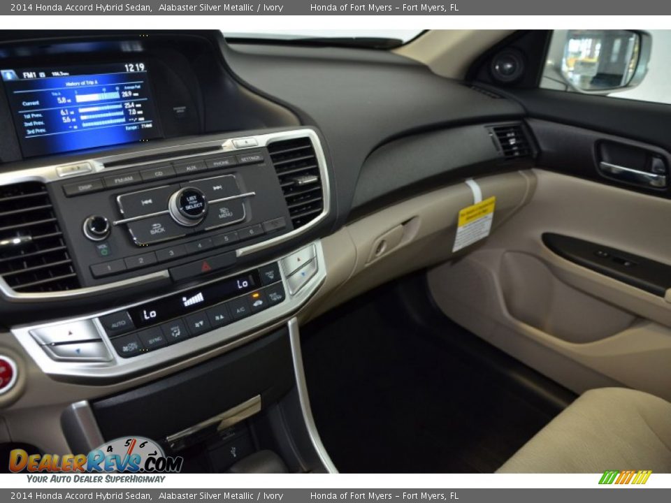 2014 Honda Accord Hybrid Sedan Alabaster Silver Metallic / Ivory Photo #14