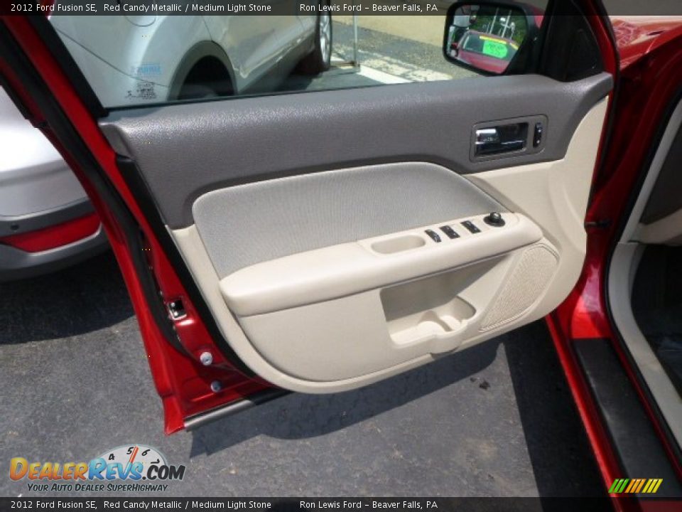2012 Ford Fusion SE Red Candy Metallic / Medium Light Stone Photo #11