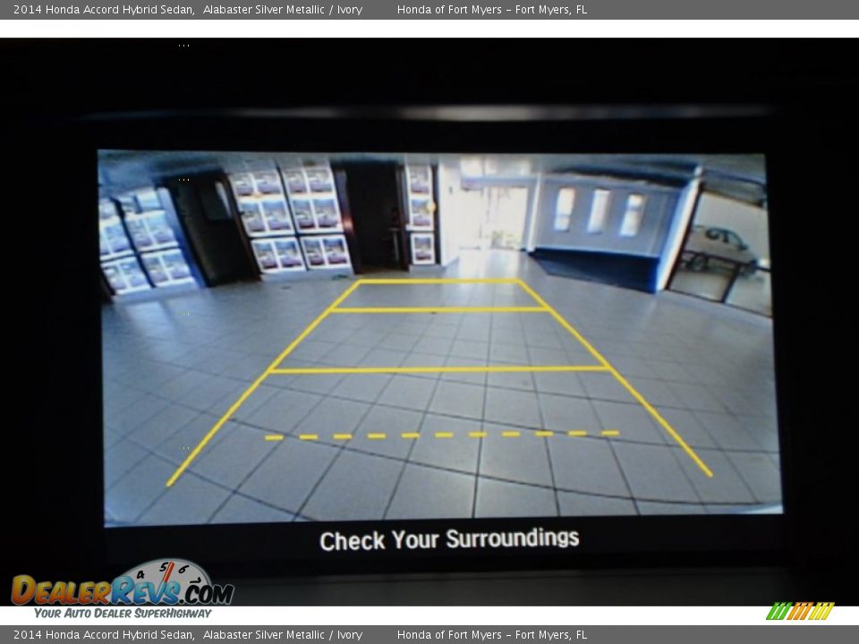 2014 Honda Accord Hybrid Sedan Alabaster Silver Metallic / Ivory Photo #16