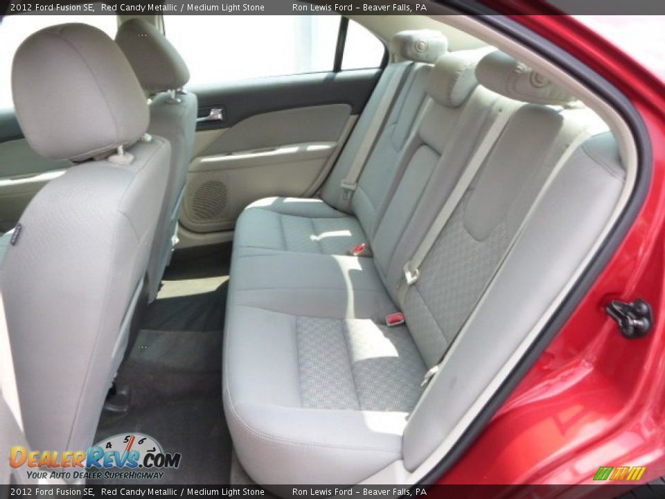 2012 Ford Fusion SE Red Candy Metallic / Medium Light Stone Photo #12