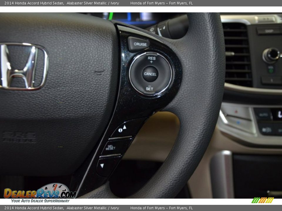2014 Honda Accord Hybrid Sedan Alabaster Silver Metallic / Ivory Photo #17