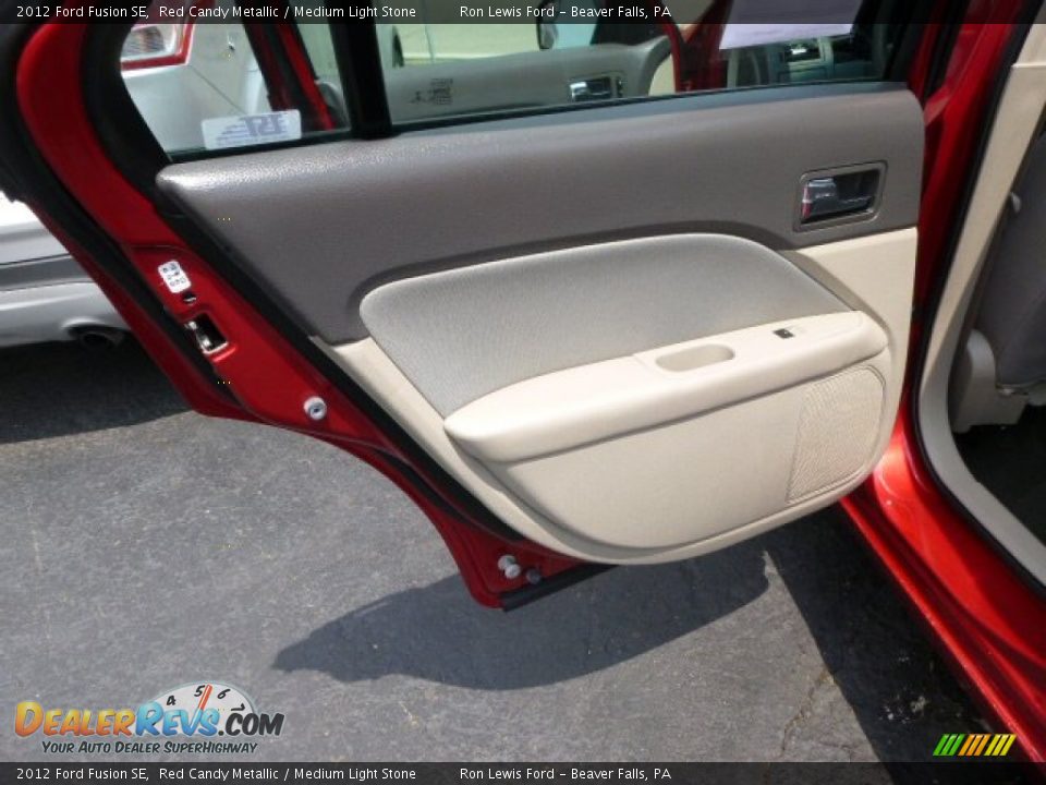 2012 Ford Fusion SE Red Candy Metallic / Medium Light Stone Photo #13