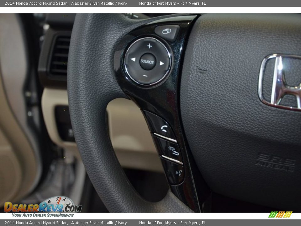 2014 Honda Accord Hybrid Sedan Alabaster Silver Metallic / Ivory Photo #18