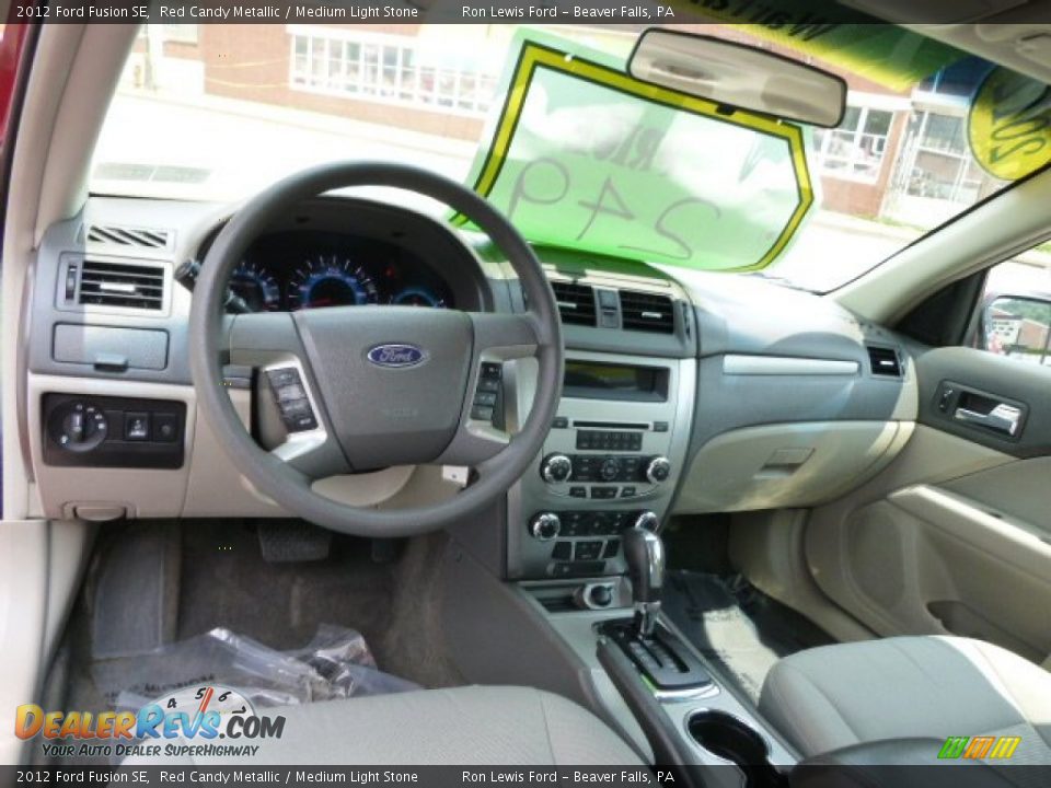 2012 Ford Fusion SE Red Candy Metallic / Medium Light Stone Photo #14