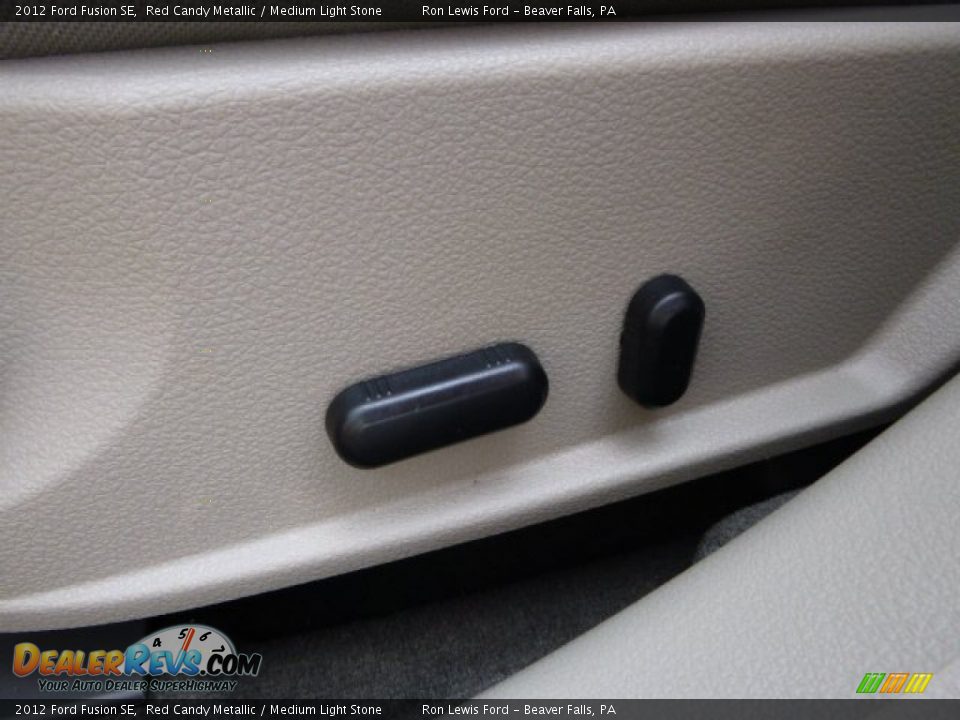 2012 Ford Fusion SE Red Candy Metallic / Medium Light Stone Photo #15