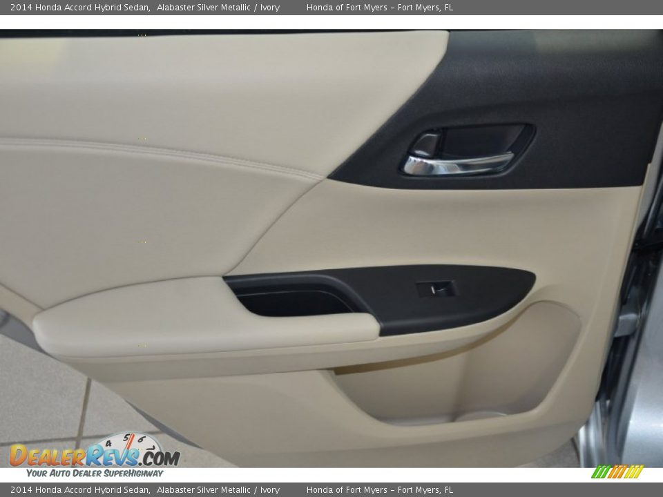 2014 Honda Accord Hybrid Sedan Alabaster Silver Metallic / Ivory Photo #21