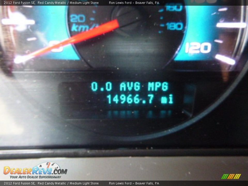 2012 Ford Fusion SE Red Candy Metallic / Medium Light Stone Photo #19