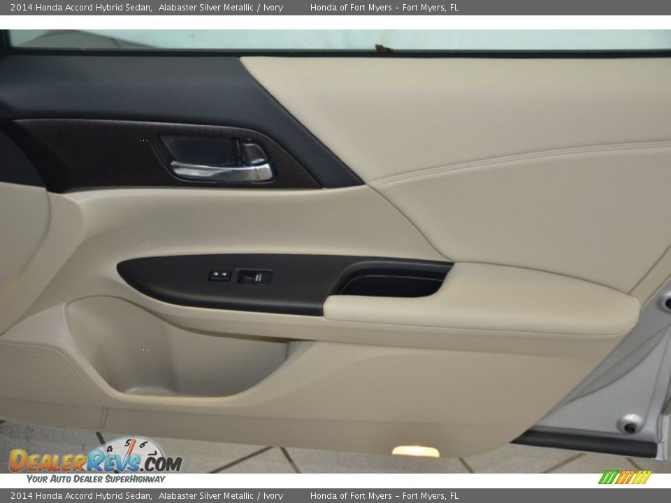 2014 Honda Accord Hybrid Sedan Alabaster Silver Metallic / Ivory Photo #25