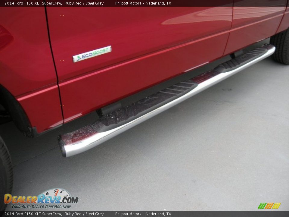 2014 Ford F150 XLT SuperCrew Ruby Red / Steel Grey Photo #12