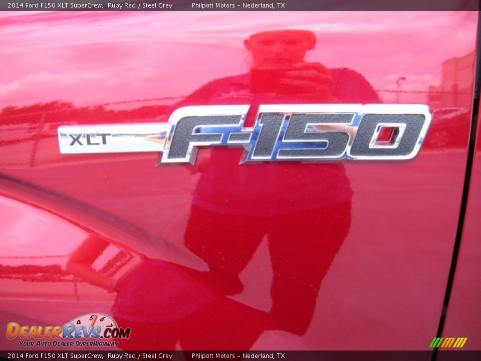 2014 Ford F150 XLT SuperCrew Ruby Red / Steel Grey Photo #14