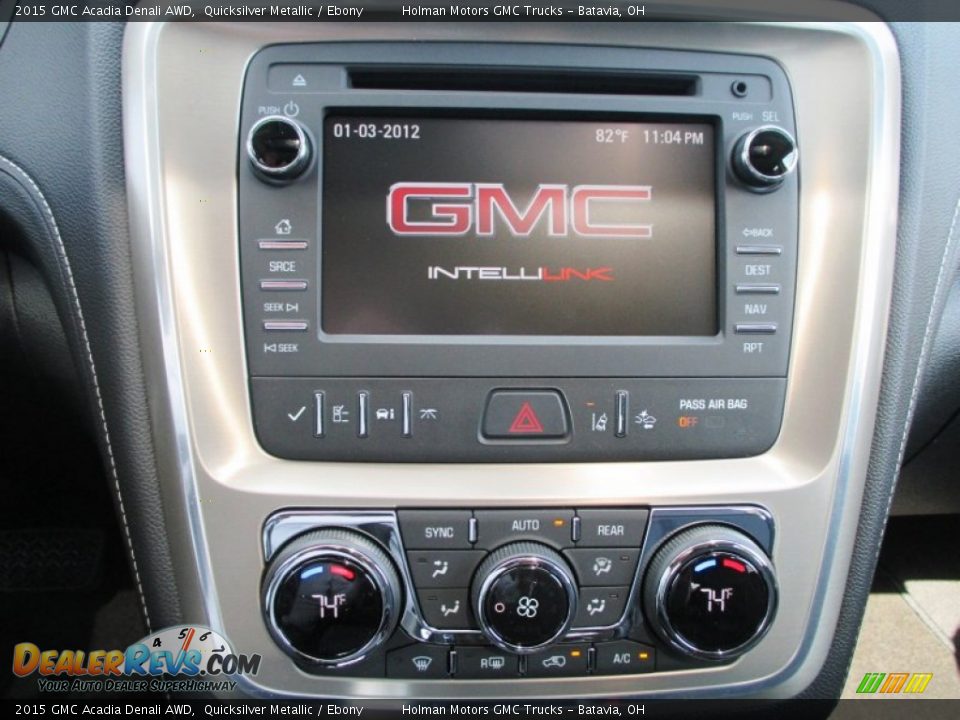 Controls of 2015 GMC Acadia Denali AWD Photo #8