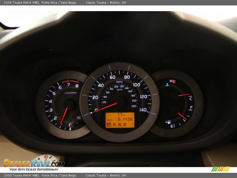 2009 Toyota RAV4 4WD Pyrite Mica / Sand Beige Photo #7