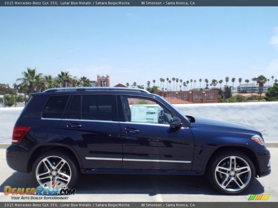 2015 Mercedes-Benz GLK 350 Lunar Blue Metallic / Sahara Beige/Mocha Photo #3