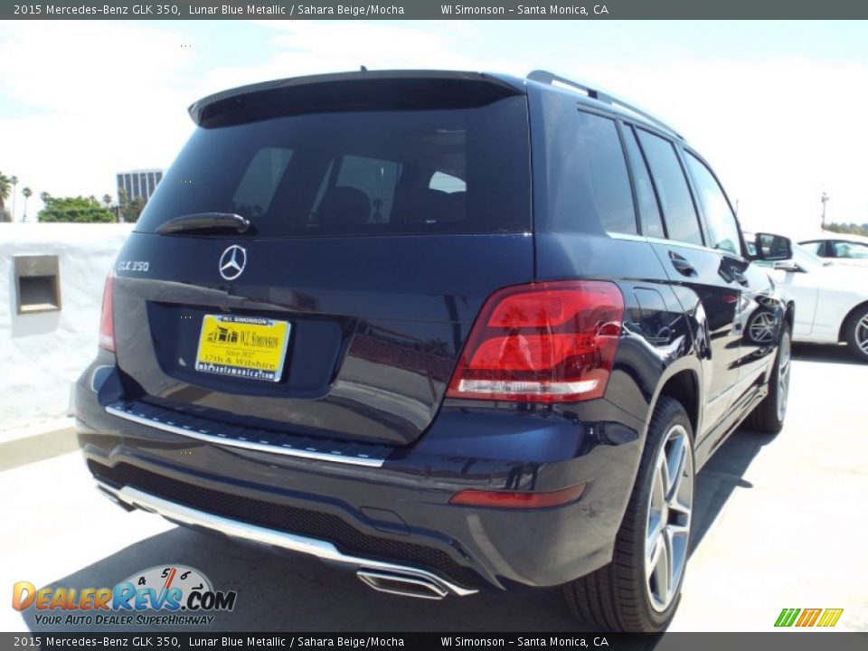 2015 Mercedes-Benz GLK 350 Lunar Blue Metallic / Sahara Beige/Mocha Photo #4