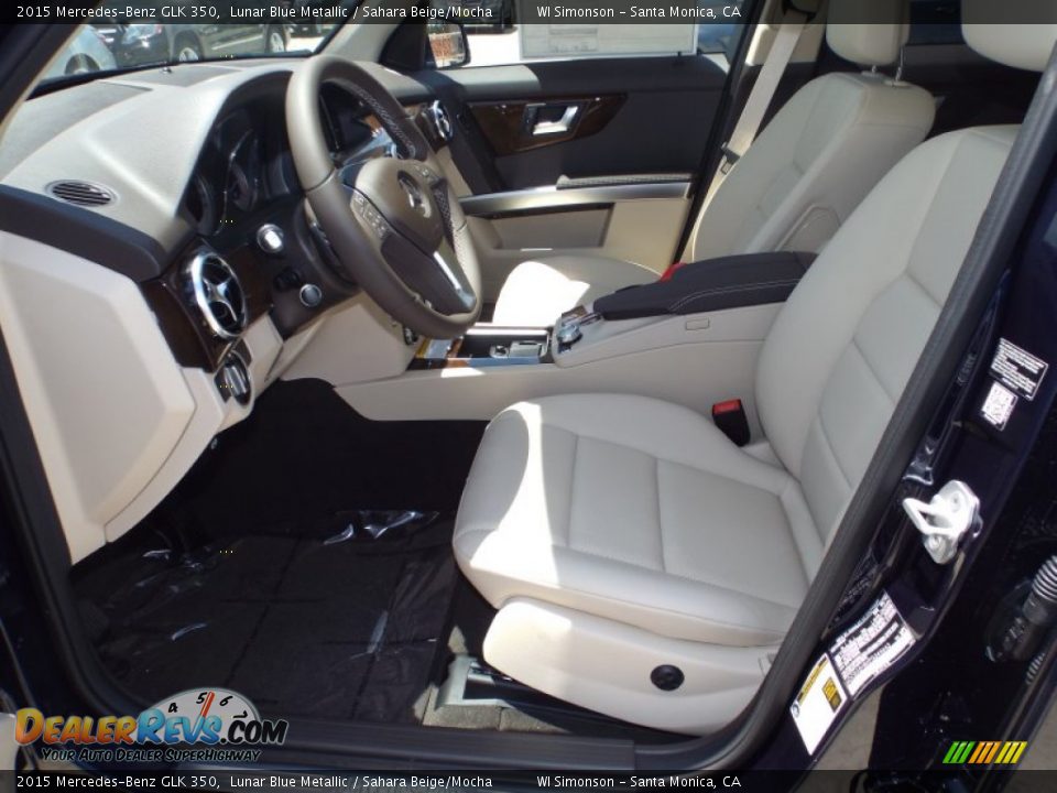 2015 Mercedes-Benz GLK 350 Lunar Blue Metallic / Sahara Beige/Mocha Photo #7
