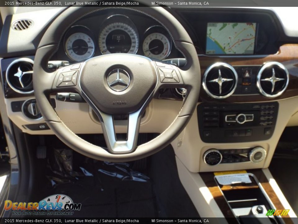 2015 Mercedes-Benz GLK 350 Lunar Blue Metallic / Sahara Beige/Mocha Photo #9