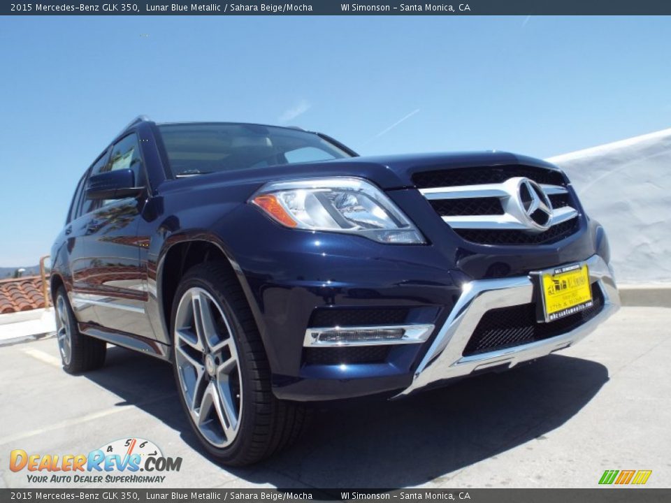 2015 Mercedes-Benz GLK 350 Lunar Blue Metallic / Sahara Beige/Mocha Photo #11