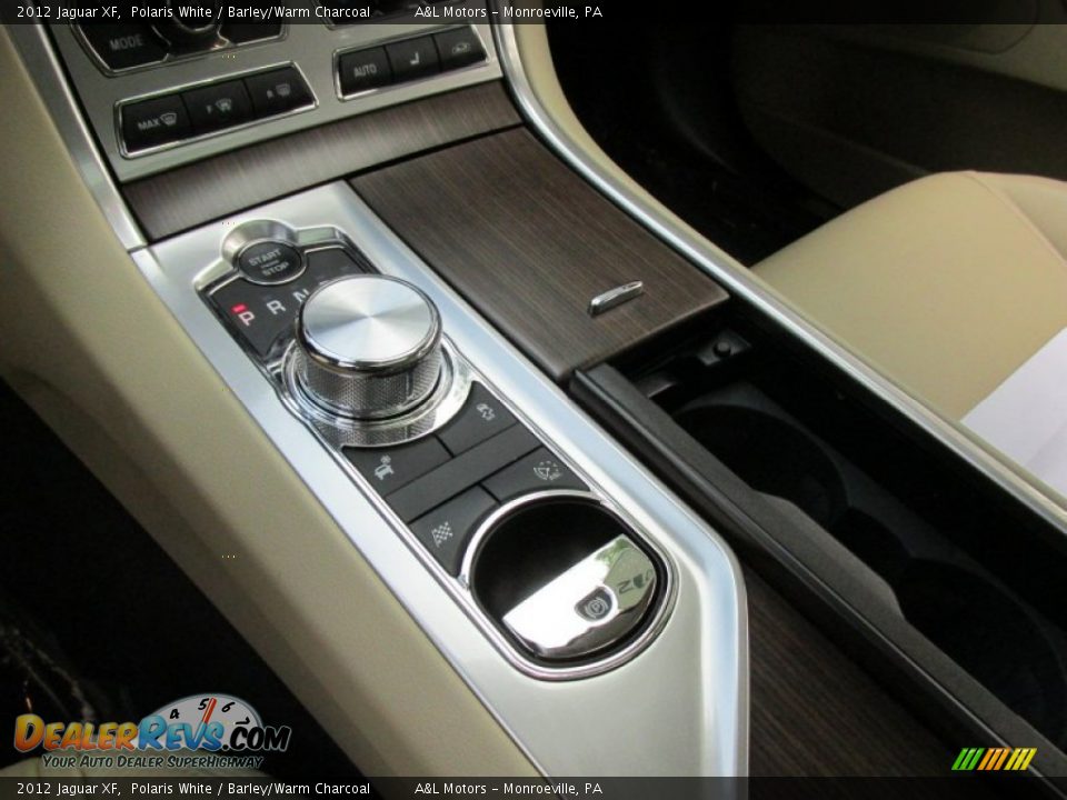 2012 Jaguar XF Polaris White / Barley/Warm Charcoal Photo #16