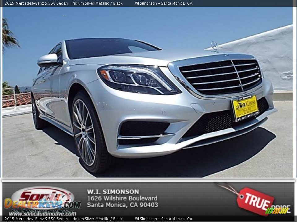 2015 Mercedes-Benz S 550 Sedan Iridium Silver Metallic / Black Photo #1