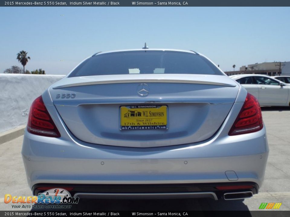 2015 Mercedes-Benz S 550 Sedan Iridium Silver Metallic / Black Photo #5