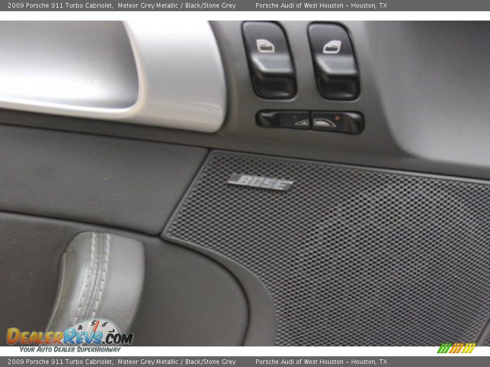 2009 Porsche 911 Turbo Cabriolet Meteor Grey Metallic / Black/Stone Grey Photo #14