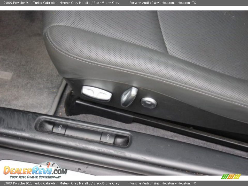 2009 Porsche 911 Turbo Cabriolet Meteor Grey Metallic / Black/Stone Grey Photo #18