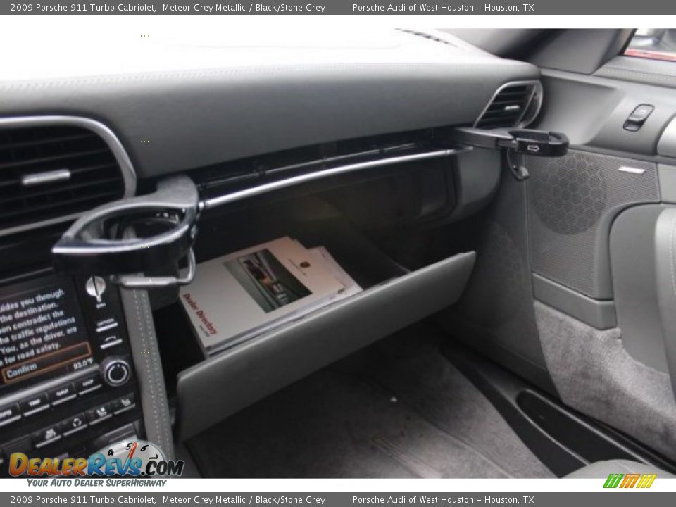 2009 Porsche 911 Turbo Cabriolet Meteor Grey Metallic / Black/Stone Grey Photo #21