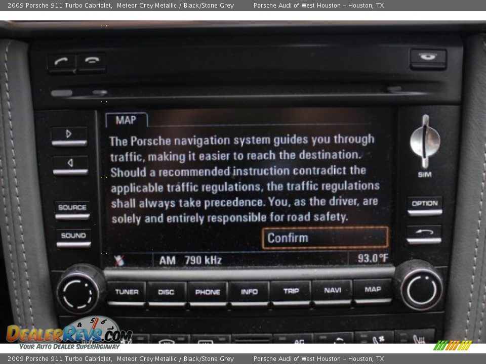 2009 Porsche 911 Turbo Cabriolet Meteor Grey Metallic / Black/Stone Grey Photo #22