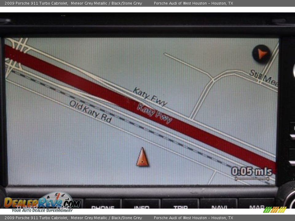 2009 Porsche 911 Turbo Cabriolet Meteor Grey Metallic / Black/Stone Grey Photo #23