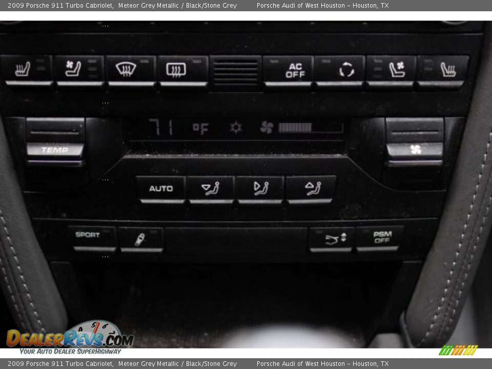 2009 Porsche 911 Turbo Cabriolet Meteor Grey Metallic / Black/Stone Grey Photo #24