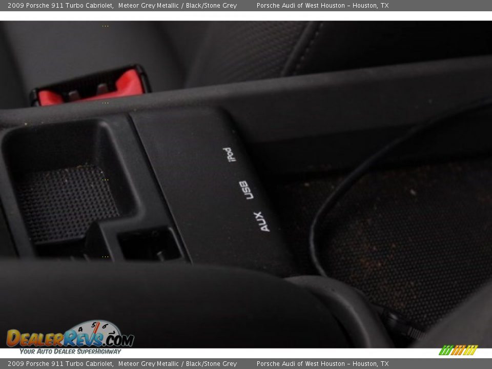 2009 Porsche 911 Turbo Cabriolet Meteor Grey Metallic / Black/Stone Grey Photo #27