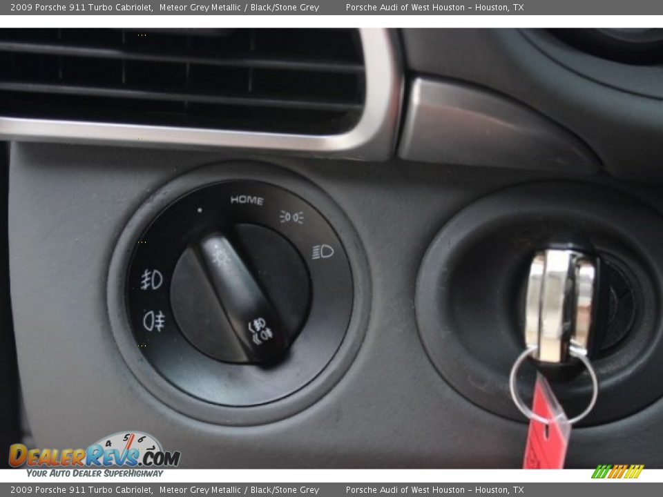 2009 Porsche 911 Turbo Cabriolet Meteor Grey Metallic / Black/Stone Grey Photo #29