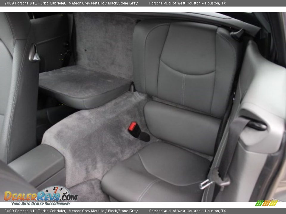 2009 Porsche 911 Turbo Cabriolet Meteor Grey Metallic / Black/Stone Grey Photo #30