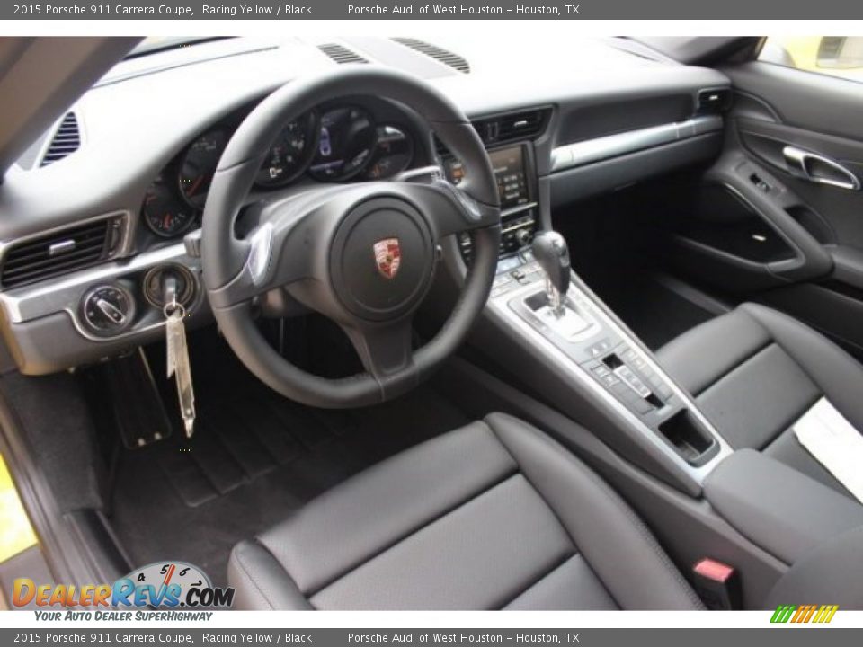 Black Interior - 2015 Porsche 911 Carrera Coupe Photo #11