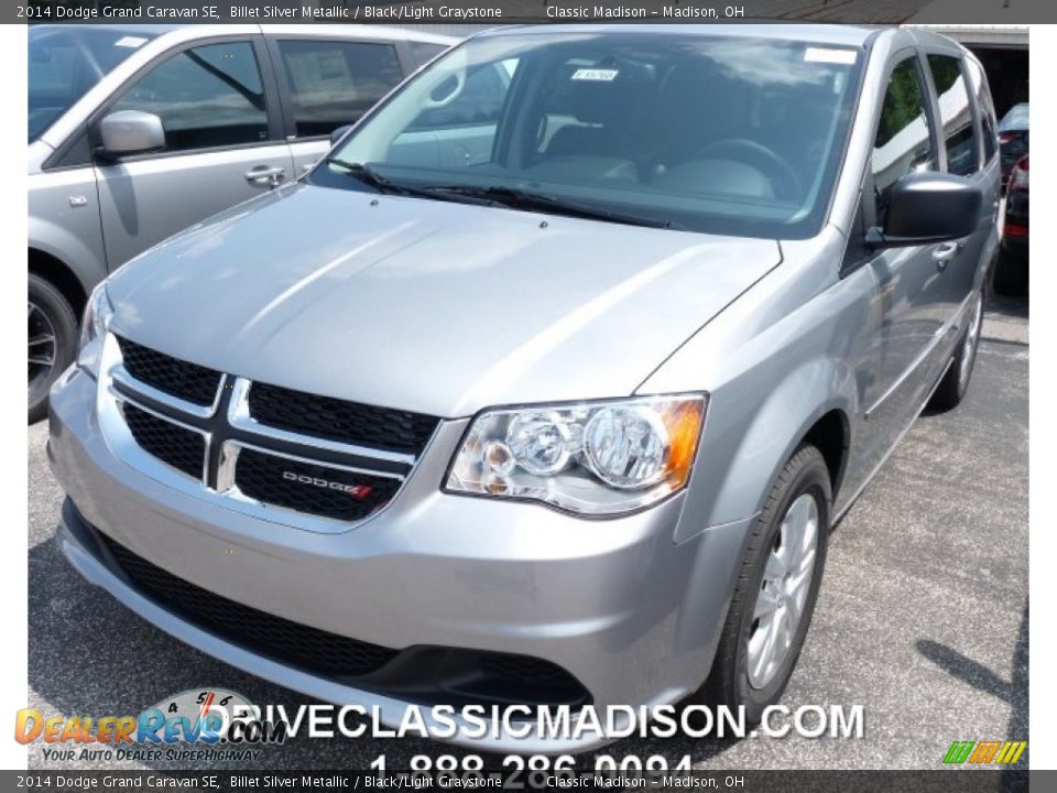 2014 Dodge Grand Caravan SE Billet Silver Metallic / Black/Light Graystone Photo #1