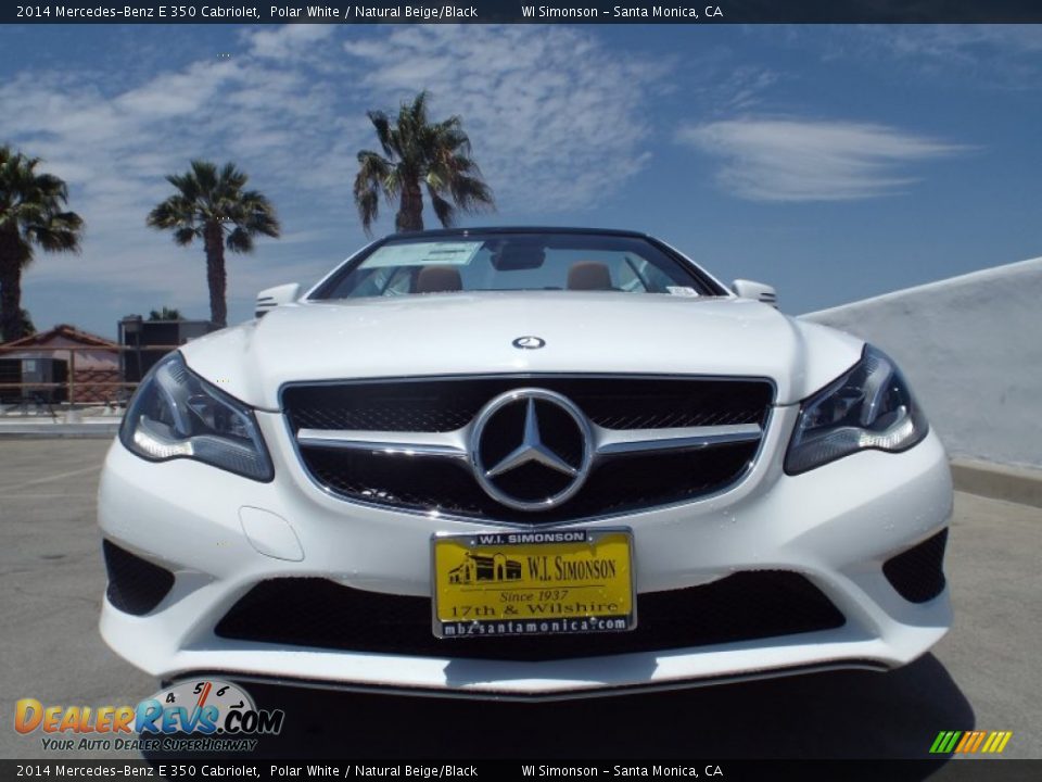 2014 Mercedes-Benz E 350 Cabriolet Polar White / Natural Beige/Black Photo #2