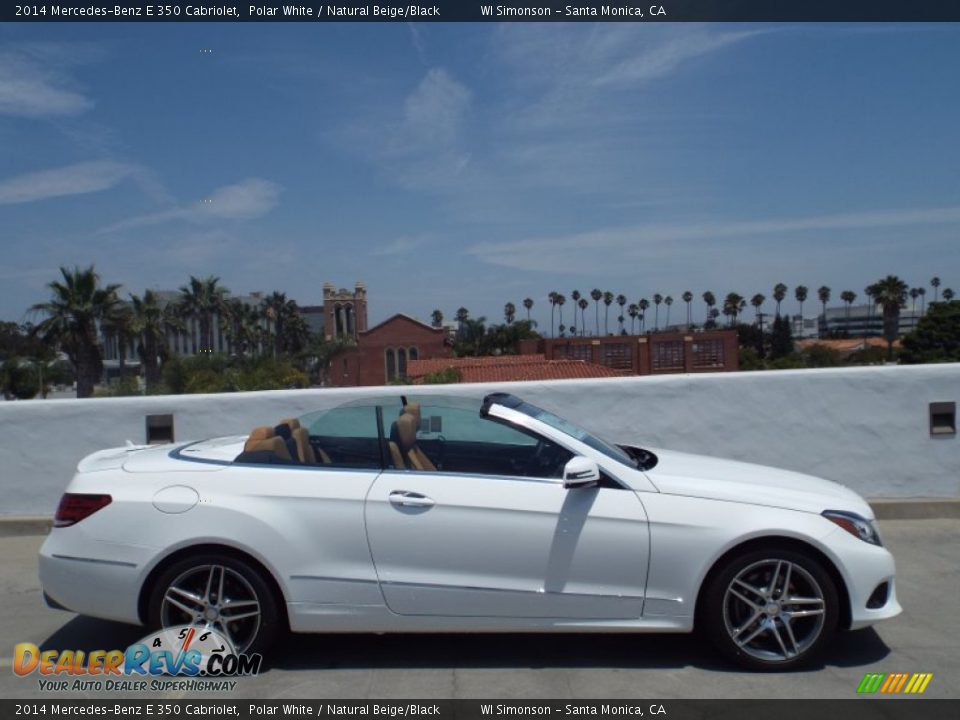 2014 Mercedes-Benz E 350 Cabriolet Polar White / Natural Beige/Black Photo #3
