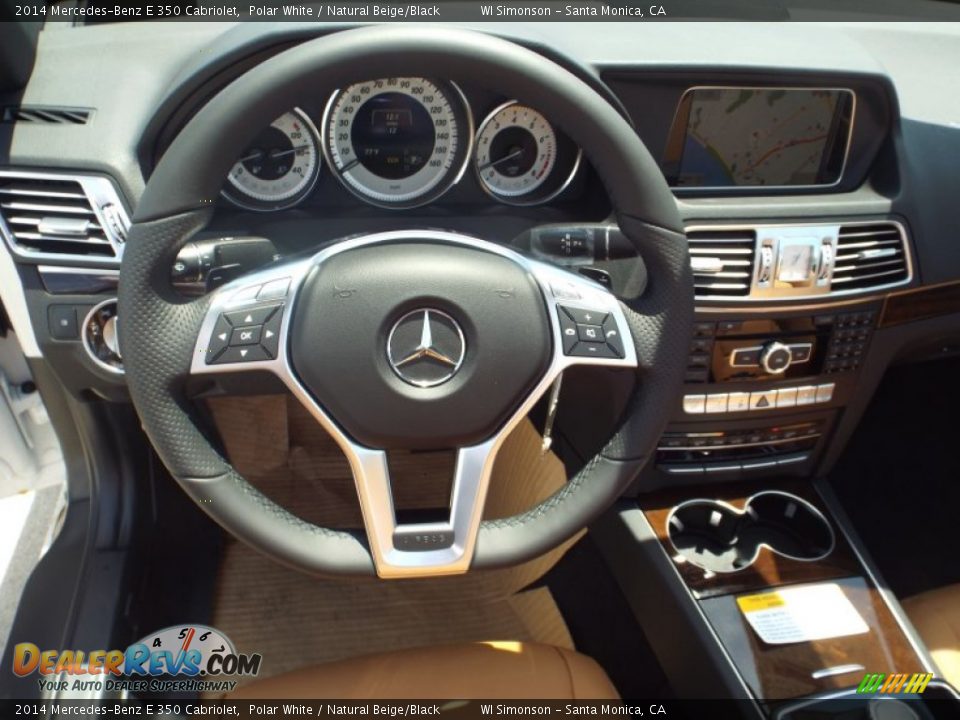 2014 Mercedes-Benz E 350 Cabriolet Polar White / Natural Beige/Black Photo #7