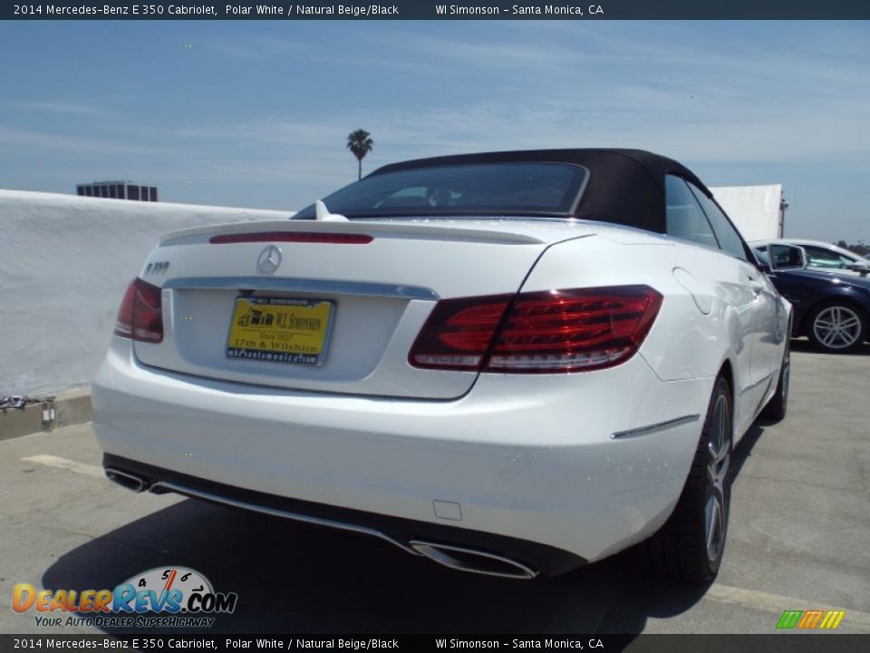 2014 Mercedes-Benz E 350 Cabriolet Polar White / Natural Beige/Black Photo #8