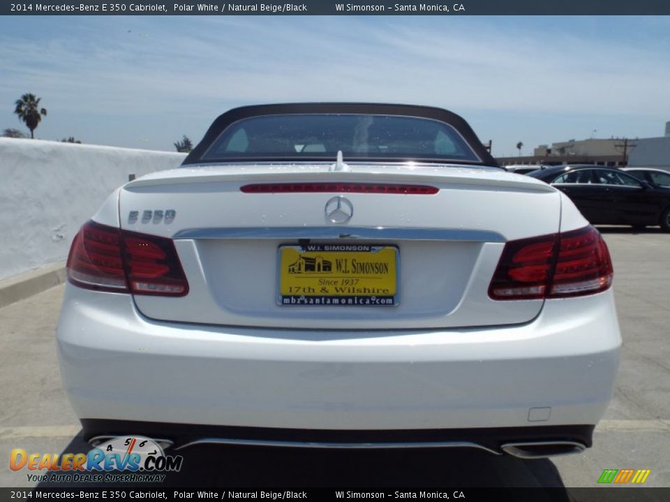 2014 Mercedes-Benz E 350 Cabriolet Polar White / Natural Beige/Black Photo #9
