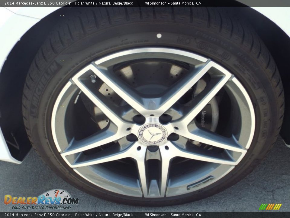 2014 Mercedes-Benz E 350 Cabriolet Polar White / Natural Beige/Black Photo #10