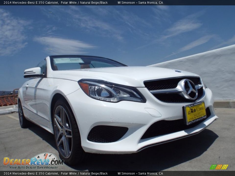 2014 Mercedes-Benz E 350 Cabriolet Polar White / Natural Beige/Black Photo #11
