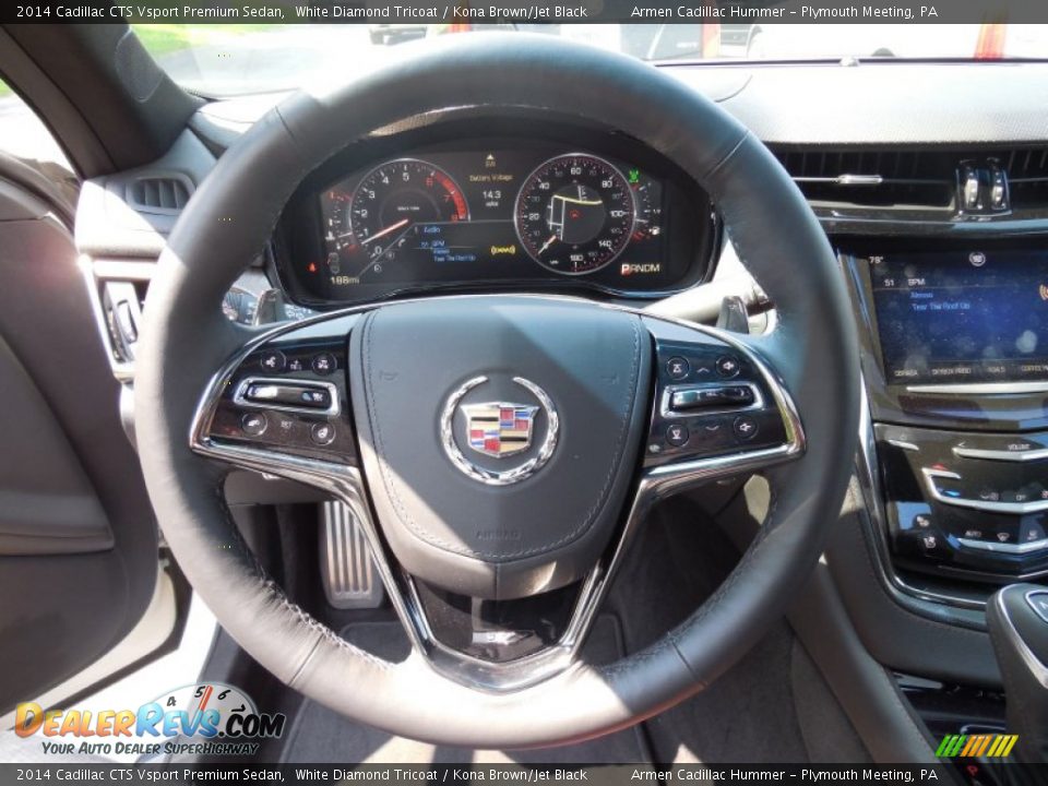 2014 Cadillac CTS Vsport Premium Sedan Steering Wheel Photo #13