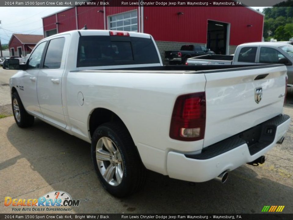 2014 Ram 1500 Sport Crew Cab 4x4 Bright White / Black Photo #2