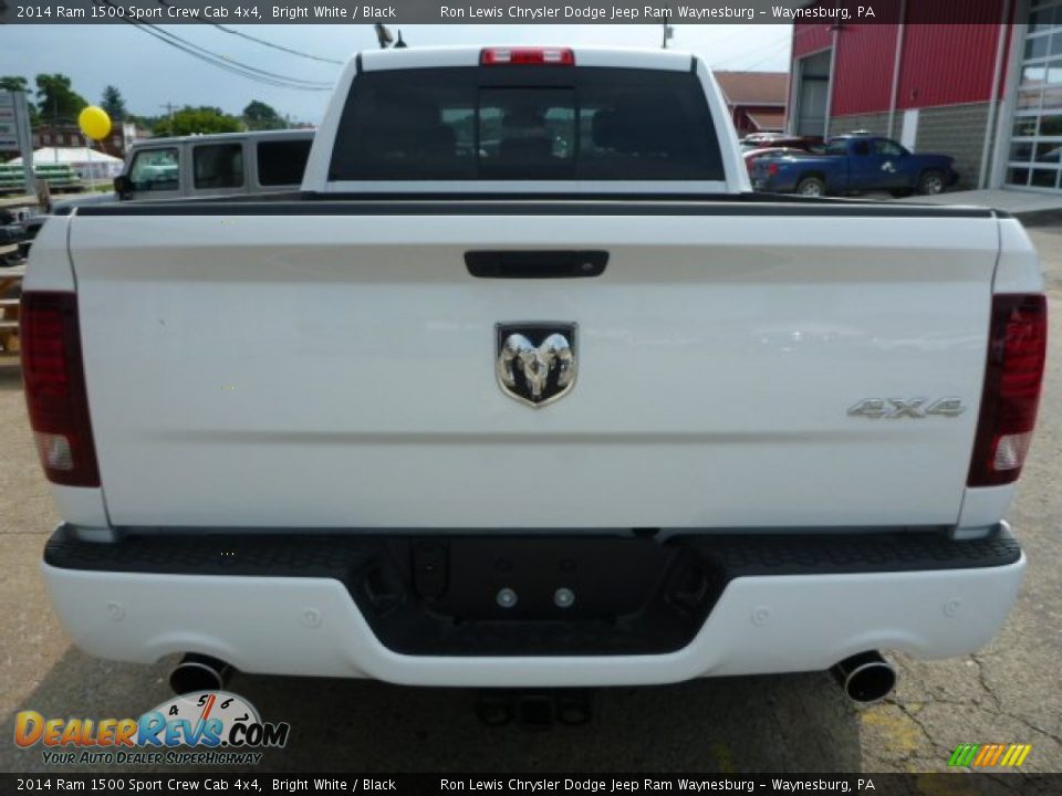 2014 Ram 1500 Sport Crew Cab 4x4 Bright White / Black Photo #3