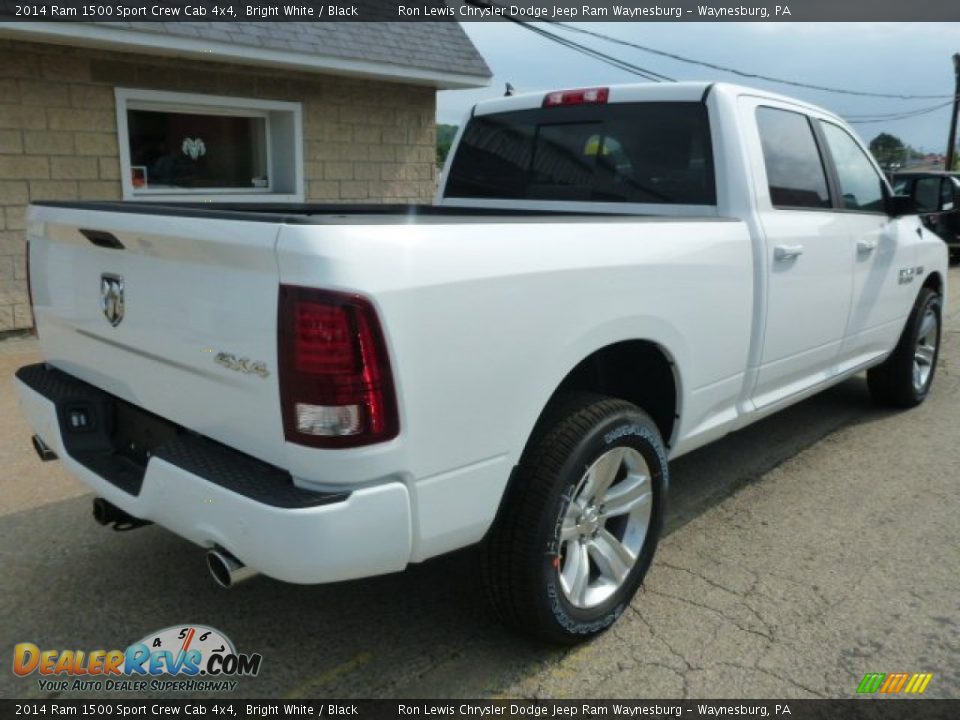 2014 Ram 1500 Sport Crew Cab 4x4 Bright White / Black Photo #5